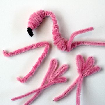 Flamingo vingar, mage och ben