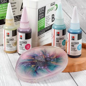 Alcohol Ink i resin